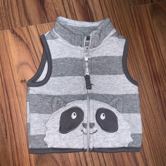 grey newborn Carter’s vest. very soft material.